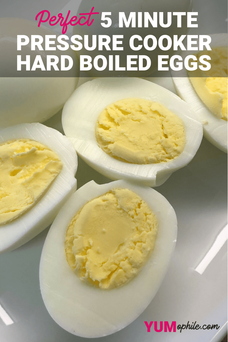 Perfect 5 Minute Pressure Cooker Hard Boiled Eggs Yumophile