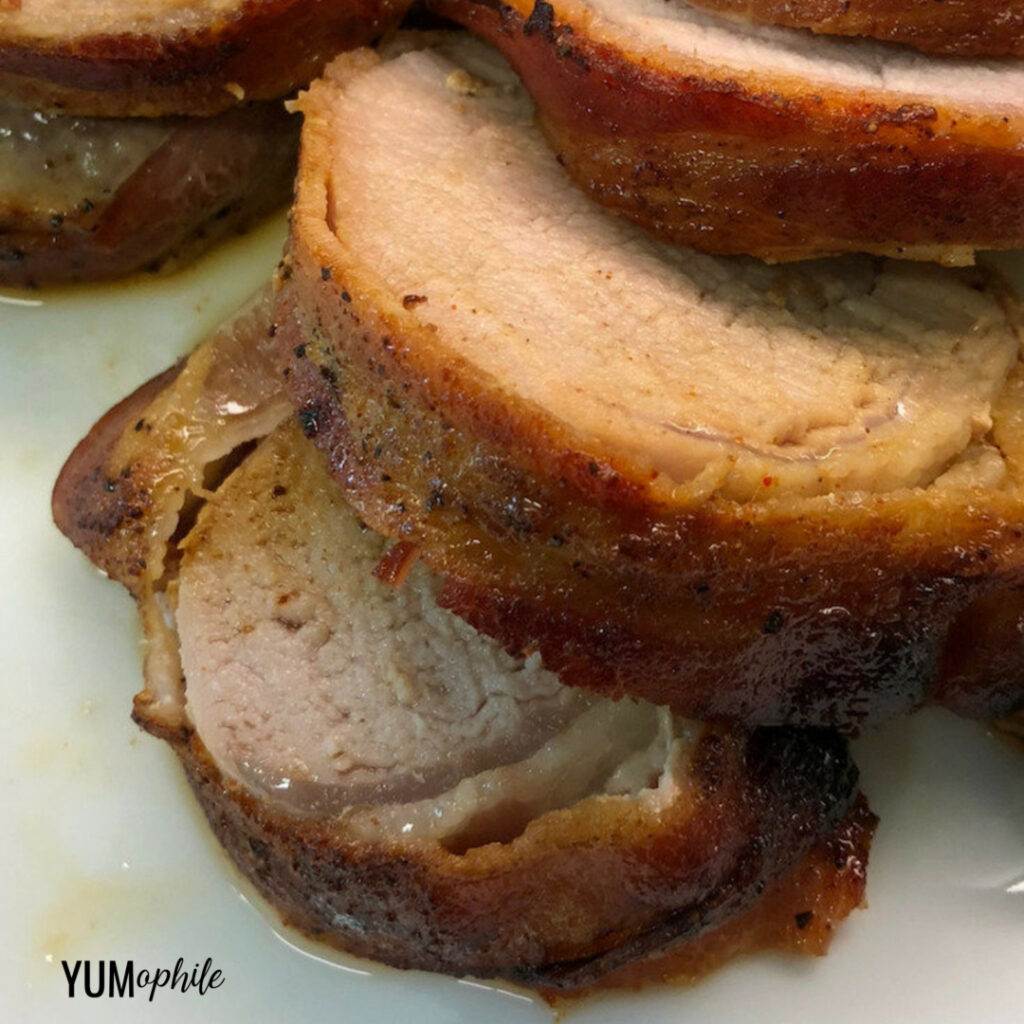 EASY BACON WRAPPED PORK TENDERLOIN