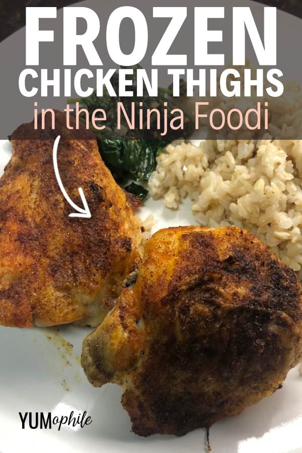 frozen chicken thighs in the ninja foodi